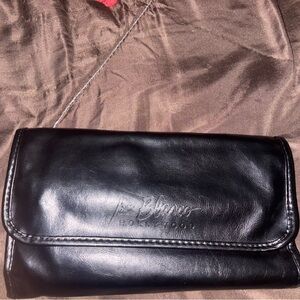 Black Leather Clutch